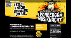 Desktop Screenshot of musiknacht-leonberg.de