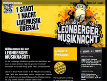Tablet Screenshot of musiknacht-leonberg.de